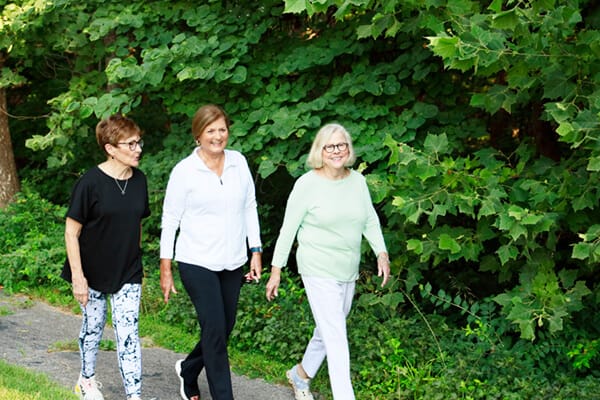 Friends walking